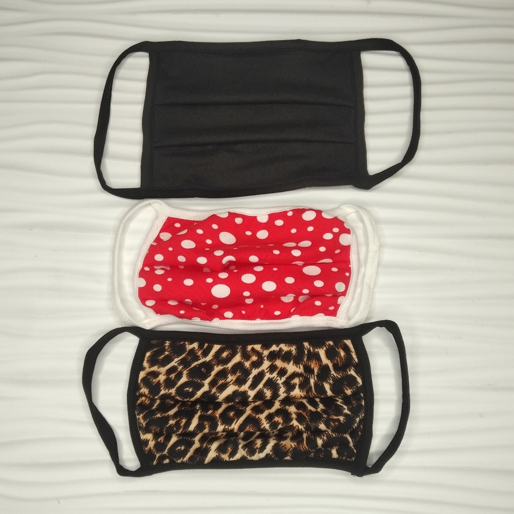 FACIAL MASKS - NON SURGICAL FABRIC MASKS 3pack